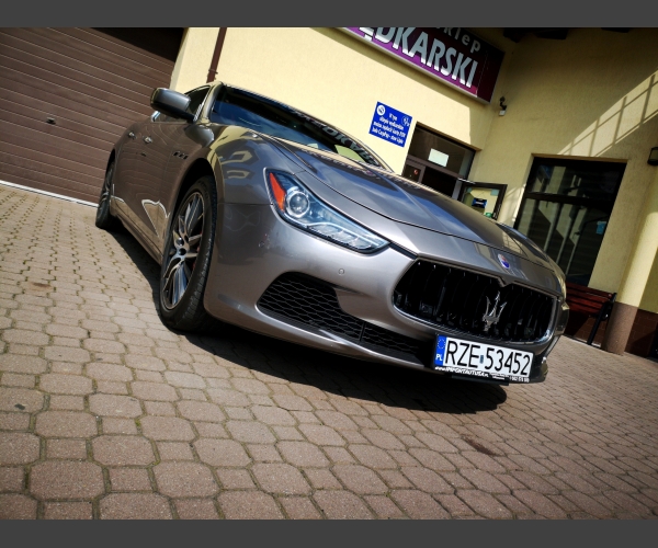 Maserati Ghibli 3,0 V6 SQ4 410KM, Led, Navi, Skóra, Bi Xenon OKAZJA! 